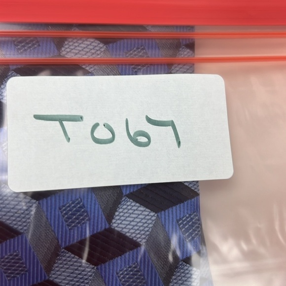 Men's Franco Deluca Italy Blue 3D Tie Cravatte - Picture 6 of 6